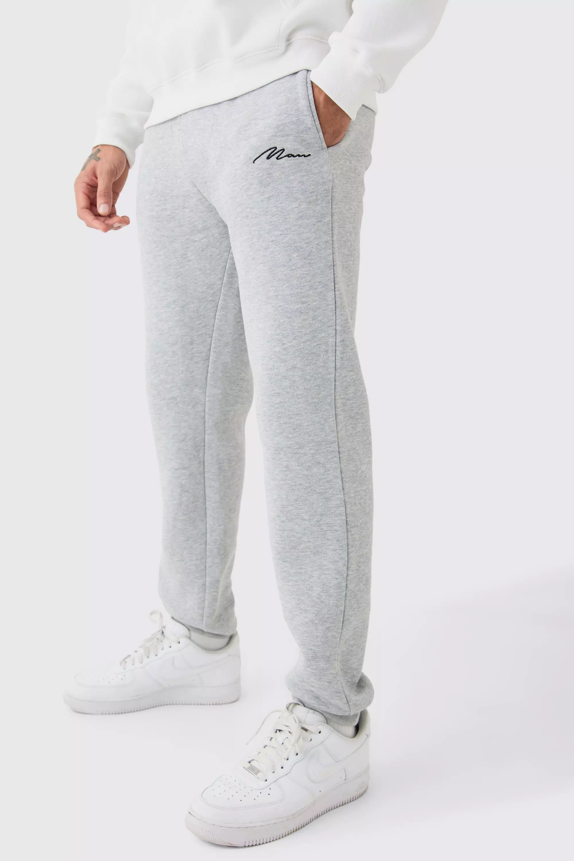 Boohooman best sale signature joggers